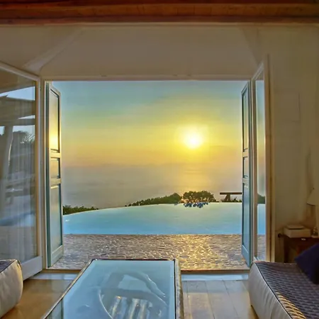 Super Deluxe Mykonos Celestial Vista 11 Bedrooms 2 Private Infinity Pools Helipad Kastro