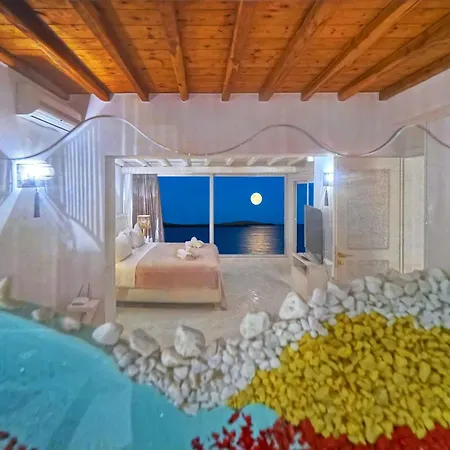 Super Deluxe Mykonos Celestial Vista 11 Bedrooms 2 Private Infinity Pools Helipad Kastro