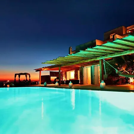 ヴィラ Super Deluxe Mykonos Celestial Vista 11 Bedrooms 2 Private Infinity Pools Helipad Kastro *