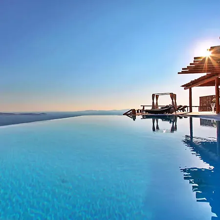 Super Deluxe Mykonos Celestial Vista 11 Bedrooms 2 Private Infinity Pools Helipad Kastro Fanari